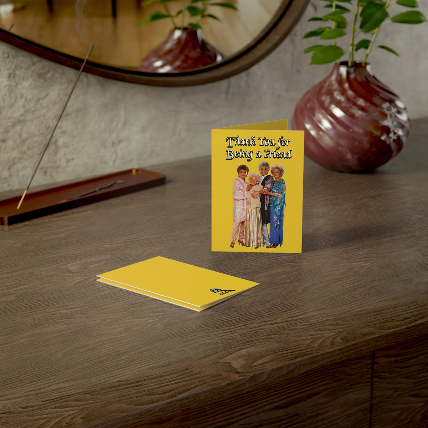 Thank You for Being a Friend Greeting Card (Yellow) - The Golden Girls - (1, 10, 30, and 50pcs)