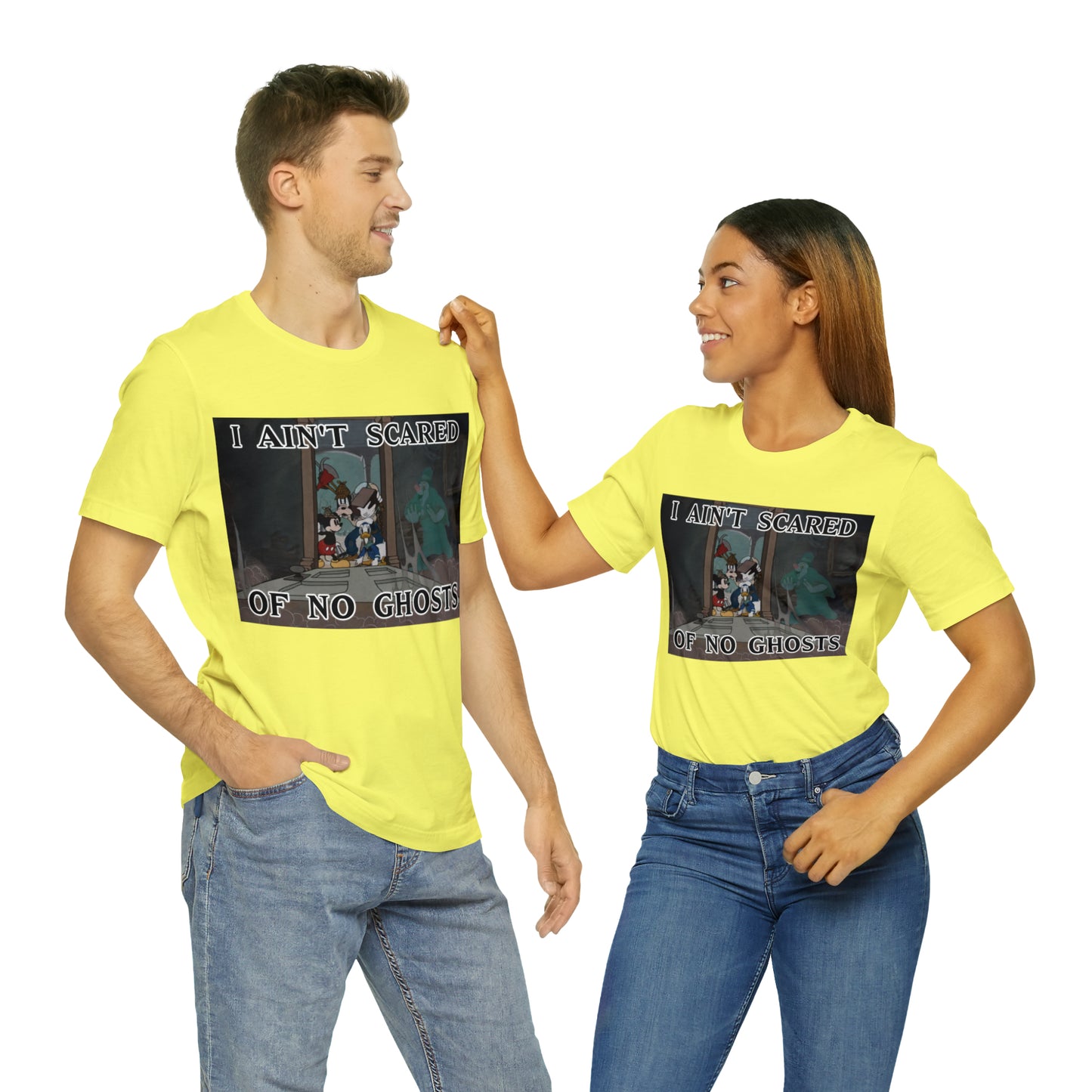 I Ain't Scared of No Ghosts - Lonesome Ghosts Disney Inspired -  Unisex Jersey Short Sleeve Tee