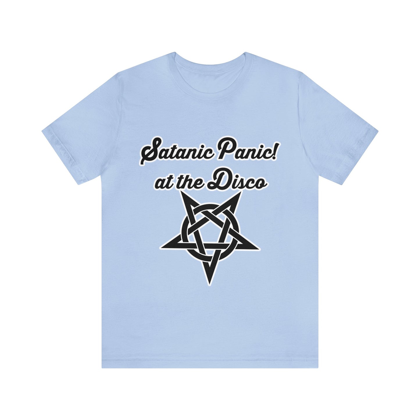 Satanic Panic! At The Disco - Parody - Unisex Jersey Short Sleeve Tee