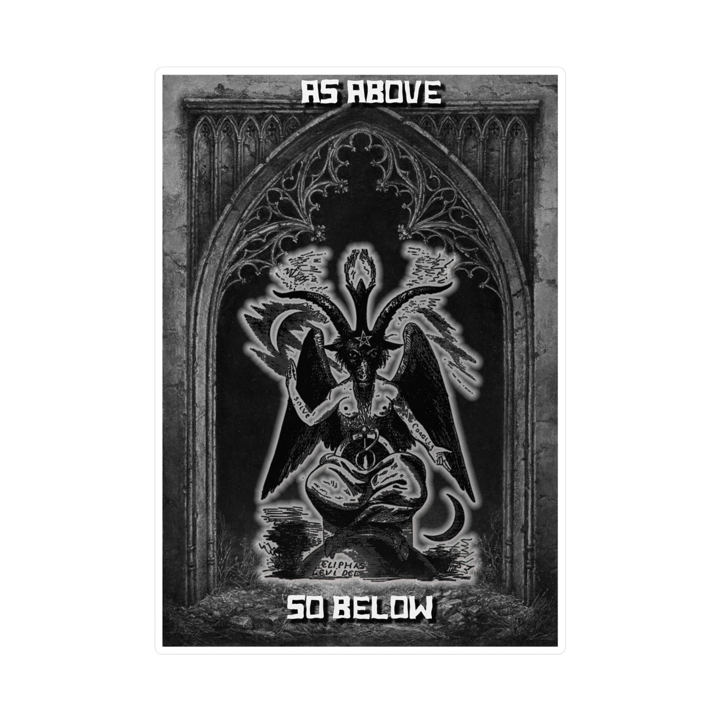 Baphomet - As Above So Below - Kiss-Cut Vinyl Decals