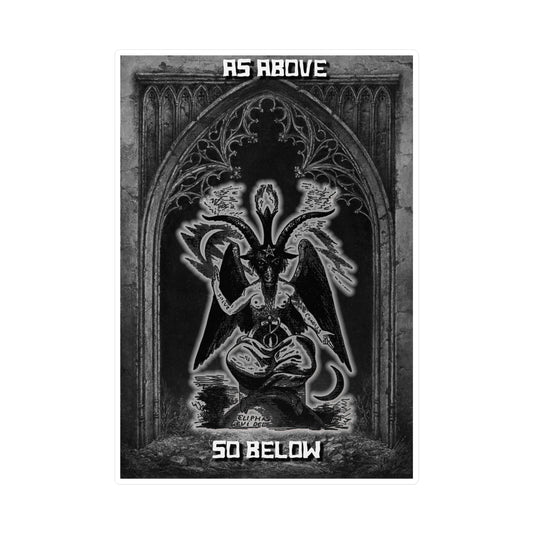 Baphomet - As Above So Below - Kiss-Cut Vinyl Decals