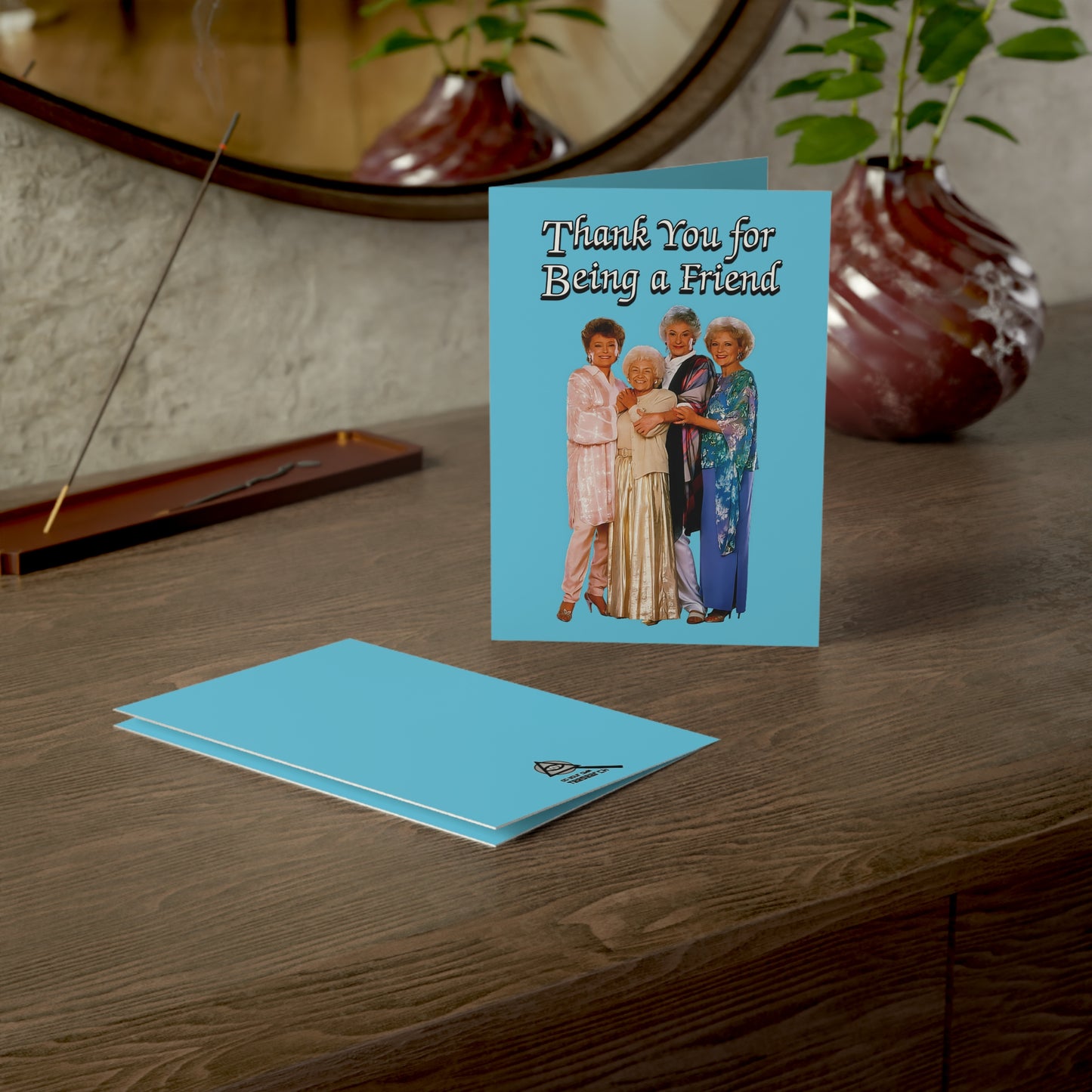 Thank You for Being a Friend Greeting Card (Blue) - The Golden Girls - (1, 10, 30, and 50pcs)