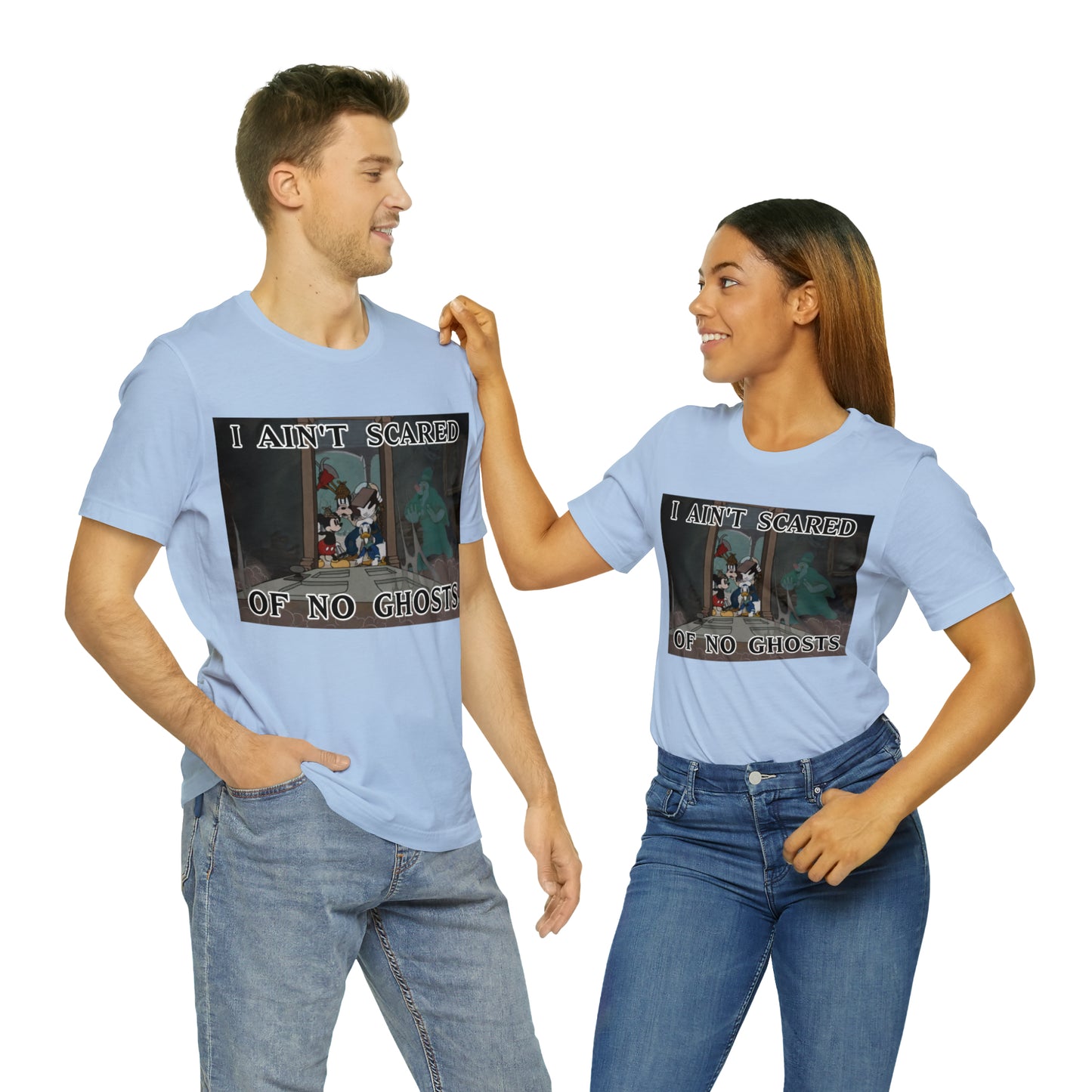 I Ain't Scared of No Ghosts - Lonesome Ghosts Disney Inspired -  Unisex Jersey Short Sleeve Tee
